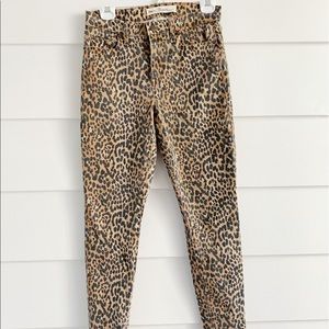 Gap Leopard Print skinny Jeans Size 29